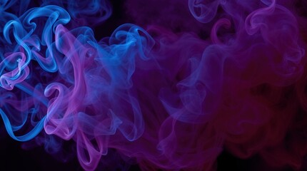 A purple and blue smokey background with a blue and purple smokey foreground