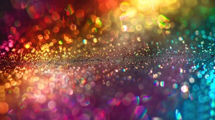 Colorful Party Lights with Glitter and Sparkle Backdrop background