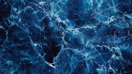 Fototapeta premium Blue marble texture abstract background pattern with high resolution. 