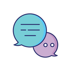 Chatting vector icon
