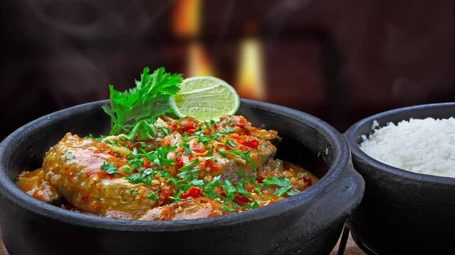 Moqueca, a traditional Brazilian cuisine dish