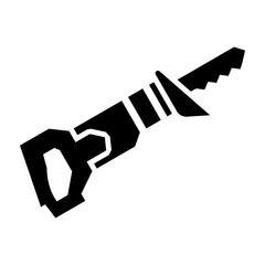 Sawzall Glyph Icon Design
