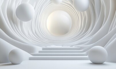 Abstract 3D Background, Generative AI