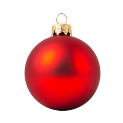 Red Christmas Ball &ndash; Festive and Elegant, Transparent Background