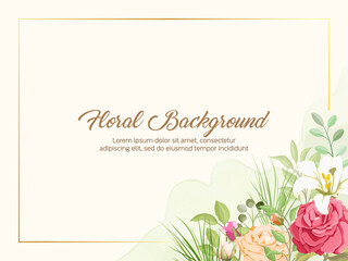 Beautiful Wedding Background Template
