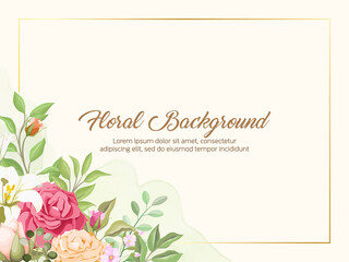 Beautiful Wedding Background Template