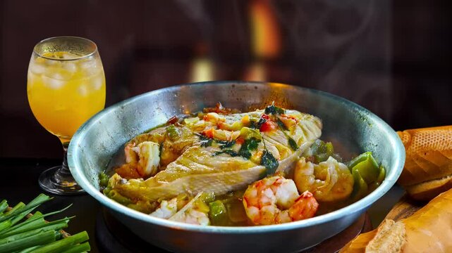 Moqueca, a traditional Brazilian cuisine dish