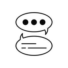 Speech vector icon