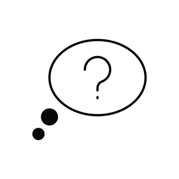 Thinking Chat vector icon