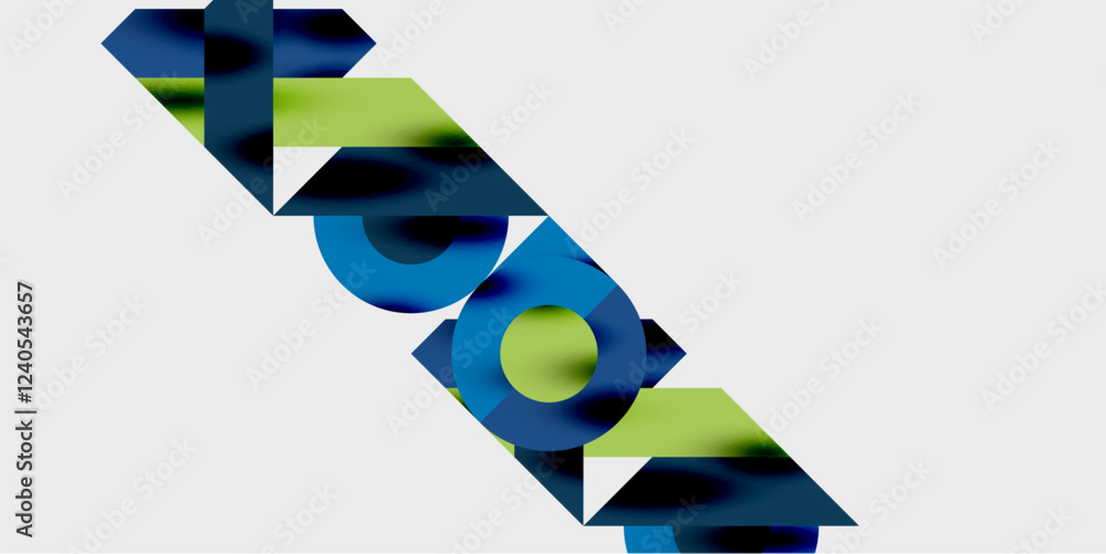 Poster Vibrant abstract background circles with smooth gradients, creating a dynamic and modern design. Ideal for creative, tech, or contemporary-themed projects