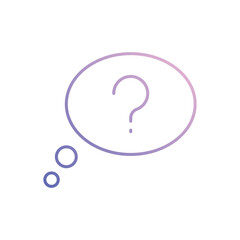 Thinking Chat vector icon