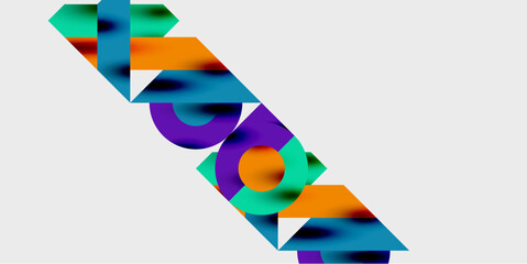 Vibrant abstract background circles with smooth gradients, creating a dynamic and modern design. Ideal for creative, tech, or contemporary-themed projects