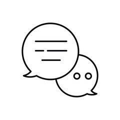 Chatting vector icon