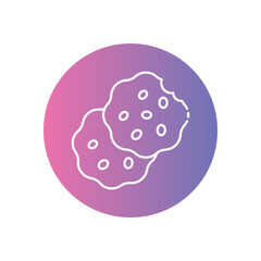 Biscuit  icon vector stock illustration