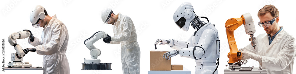Poster Robotic automation in a laboratory setting enhances precision and efficiency during assembly tasks in modern technology