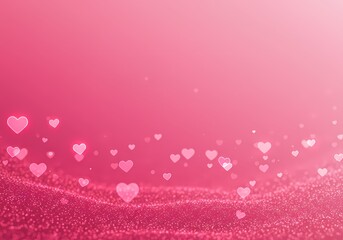 Romantic Pink Hearts Background Valentine s Day Love Wedding and Festive Design