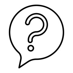 Question Mark Icon.line