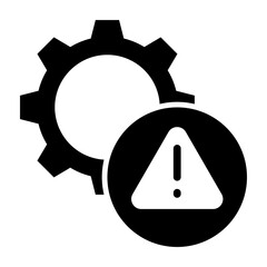 Incident Response Glyph Icon Design