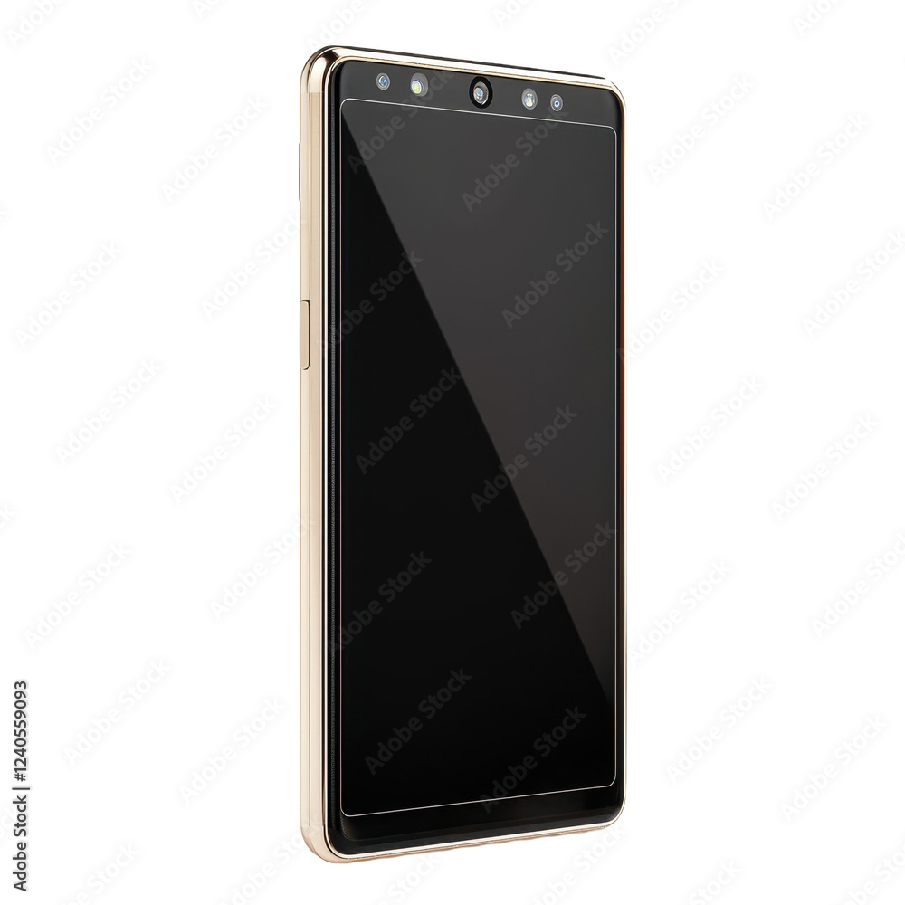Aufkleber New smartphone with sleek design and advanced features released in the technology market