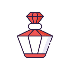 Perfume Bottle icon vector stock illustration