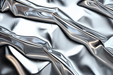 Abstract Silver Metal Drape Texture Background