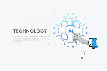 AI Technology Innovation Digital Transformation, Future Computing, Smart Solutions