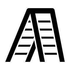 Stepladder Glyph Icon Design
