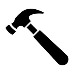 Hammer Glyph Icon Design