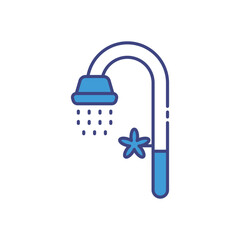 Fototapeta premium Shower icon vector stock illustration