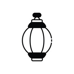 Islamic Lantern icon vector stock illustration