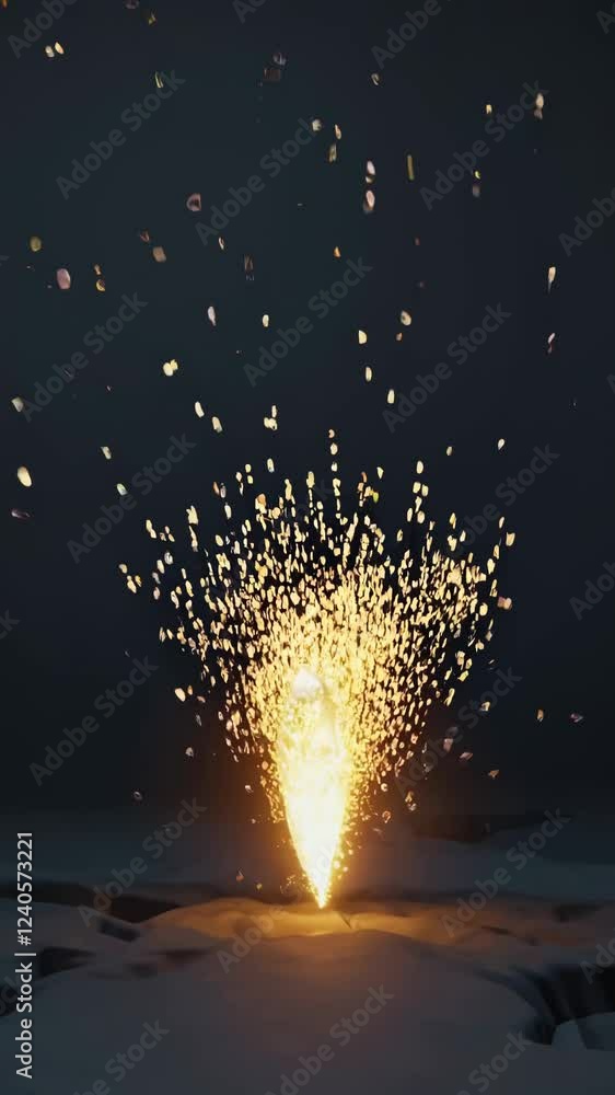 Poster a stylized “fat cell” dissolving or transforming into bursts of light, symbolizing the body burning 
