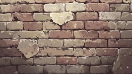 Weathered Brick Wall Texture Showing Decay And Age