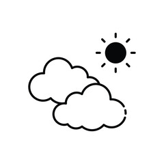Sky icon vector stock illustration