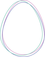 Easter egg frame.