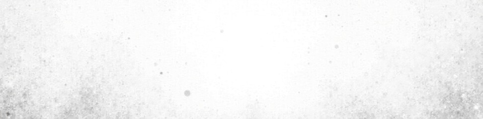 Subtle light gray halftone dots fade to white, distressed grunge effect, panoramic, graphic, card, background