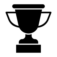 Trophy Glyph Icon Design