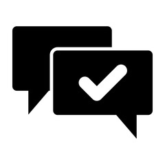 Conversation Glyph Icon Design
