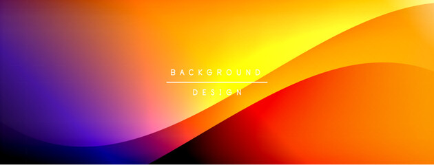 Bright rainbow style color gradient with curve round shape line background. Vector Illustration For Wallpaper, Banner, Illustration, landing page