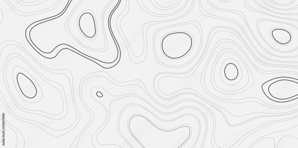 Poster abstract world map with black and white ariel view contour wave line style world map top view. topog