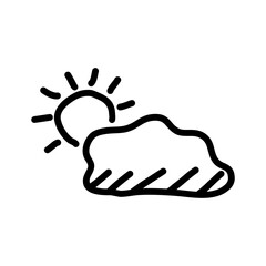 weather icon. Doodle style icon