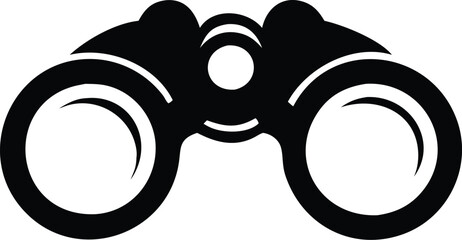 Binoculars icon on white background. Vector 