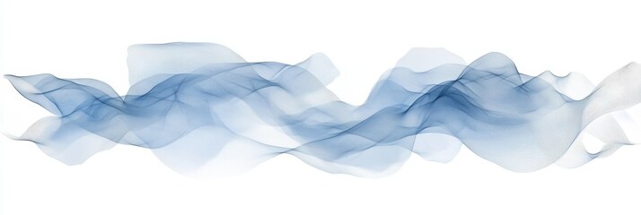 Obraz premium Abstract Blue Wave Pattern, Modern Aesthetic Background With Mesh Gradient, Vector Illustration