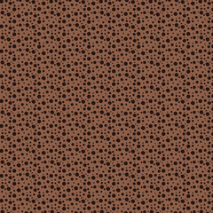 Seamless pattern with small circles in brown colors. Vector illustration.
