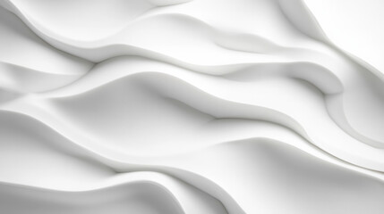 Obraz premium Elegant white abstract background with smooth wavy patterns