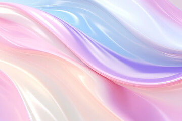 Obraz premium Holographic waves background with pastel colors, abstract creative graphics