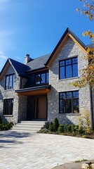 Obraz premium New luxury home construction Exterior