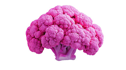 Vibrant pink cauliflower showcasing unique color and healthy food options.