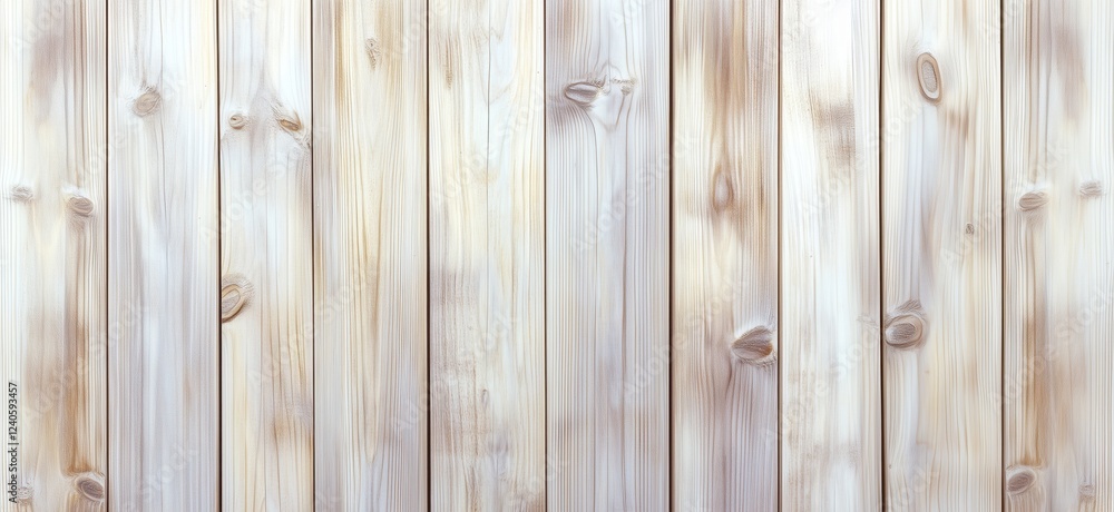 Poster light-colored wooden planks with natural grain patterns and knots, ideal for backgrounds and texture