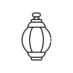 Islamic Lantern icon vector stock illustration