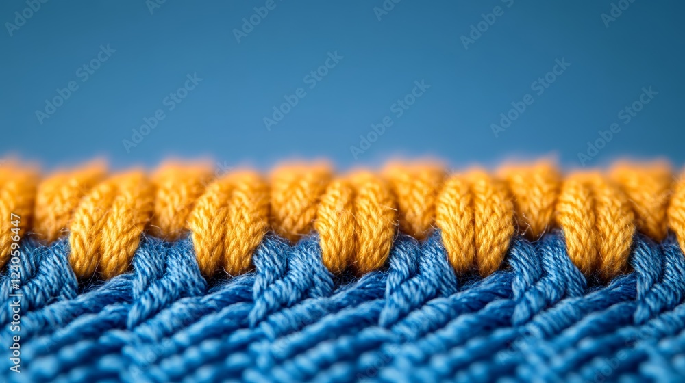 Aufkleber close up of a label with intricate stitching details isolated against a soft gradient background amp
